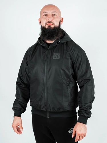Windbreaker jacket with hood "Laur box" - black for 339 PLN