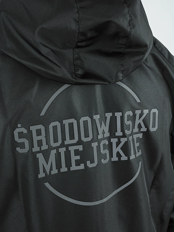 Windbreaker jacket with hood "Laur box" - black for 339 PLN
