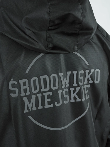 Windbreaker jacket with hood "Laur box" - black for 339 PLN