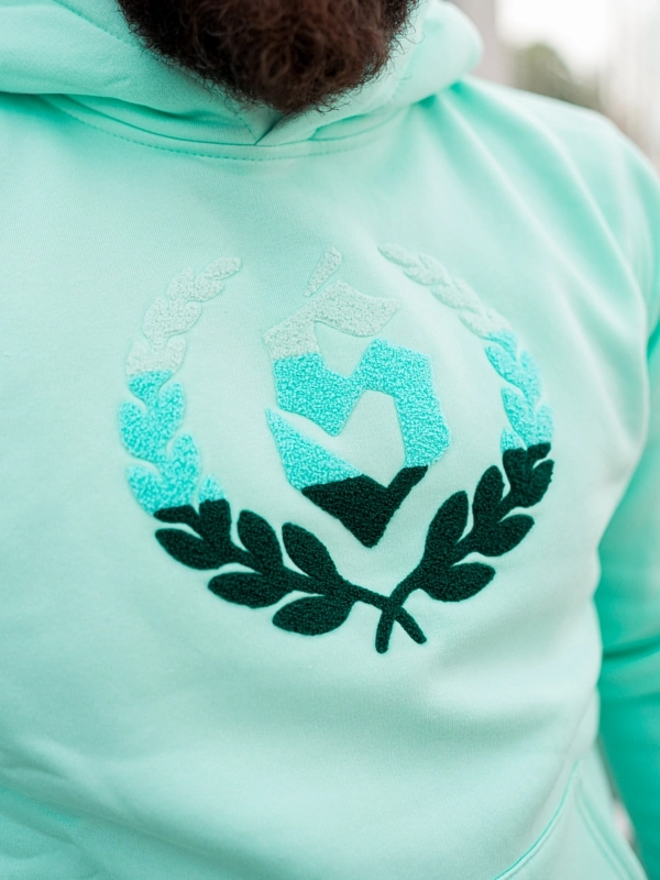 Bluza z kapturem "Chenille" - Miętowa za 269,00 zł