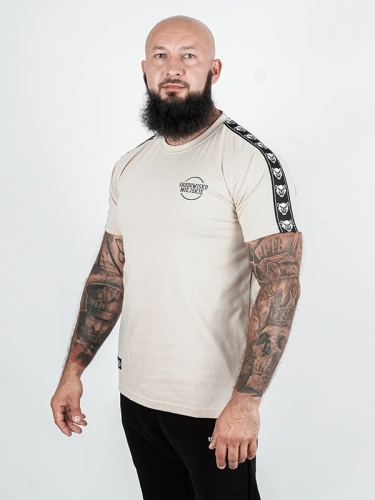 Koszulka "Classic Lampas" - beżowa / czarna za 119,00 zł