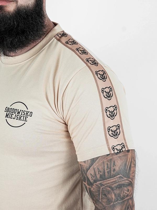 T-shirt "Classic Lampas" - beige / beige for 119,00 PLN