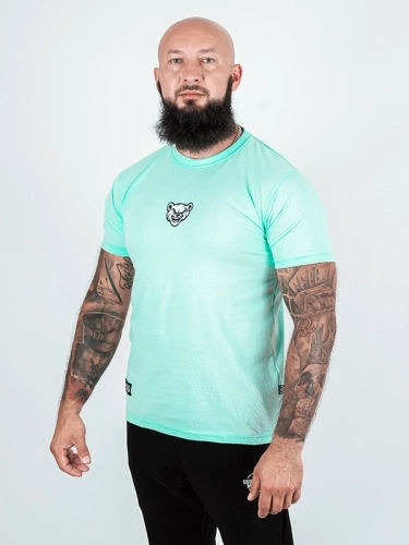 Koszulka "Emblem" - miętowa za 119,00 zł