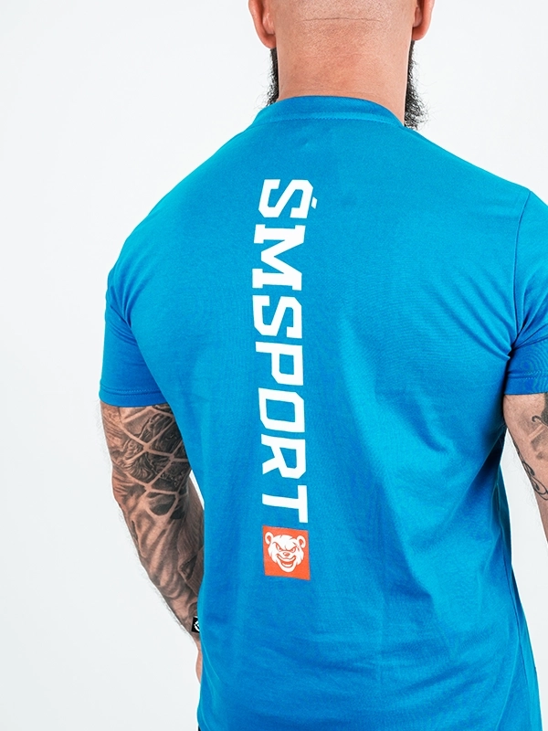T-shirt "ŚM Sport Bear" - blue for 119,00 PLN