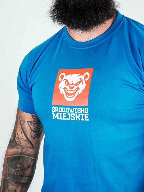 T-shirt "ŚM Sport Bear" - blue for 119,00 PLN