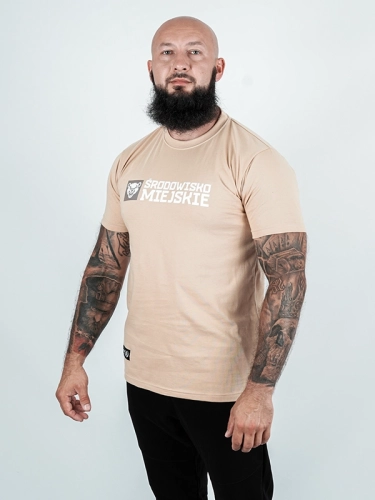 T-shirt "Essential Bear" - beige for 119,00 PLN