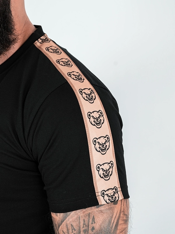 Koszulka "Classic Lampas" - czarna / beżowa za 119,00 zł