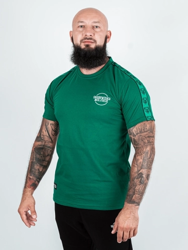 T-shirt "Classic Lampas" - green / mint for 119,00 PLN