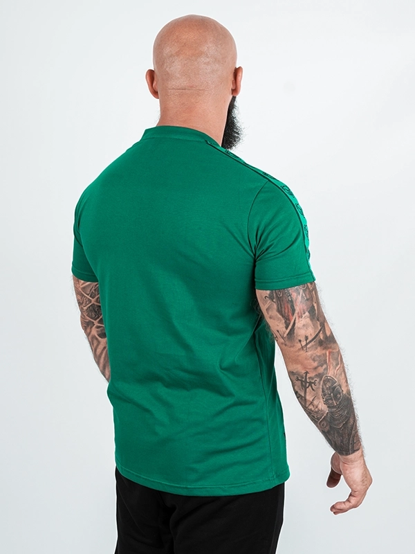 T-shirt "Classic Lampas" - green / mint for 119,00 PLN