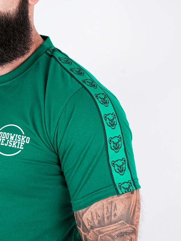T-shirt "Classic Lampas" - green / mint for 119,00 PLN