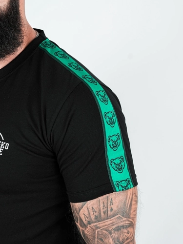 T-shirt "Classic Lampas" - black / mint for 119,00 PLN