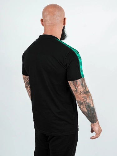 Koszulka "Classic Lampas" - czarna / miętowa za 119,00 zł 2