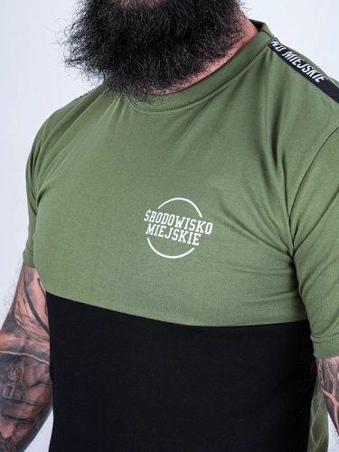 "Classic small" T-shirt - Olive / Black for 109.00 PLN