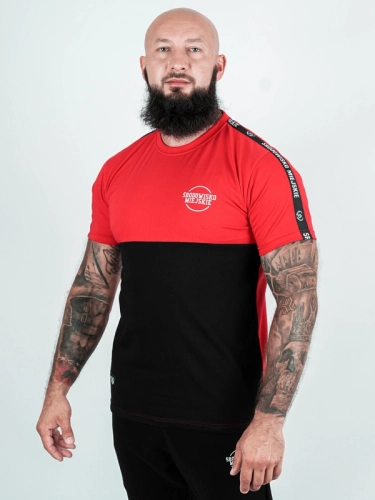 Koszulka "Classic small" - Czerwona / Czarna za 109,00 zł