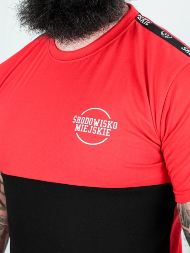 "Classic small" T-shirt - Red / Black for 109.00 PLN