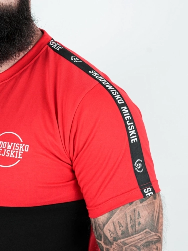 "Classic small" T-shirt - Red / Black for 109.00 PLN