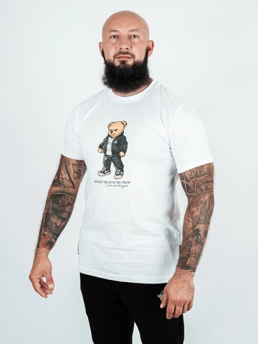 Koszulka "Street Bear" - Biała za 119,00 zł