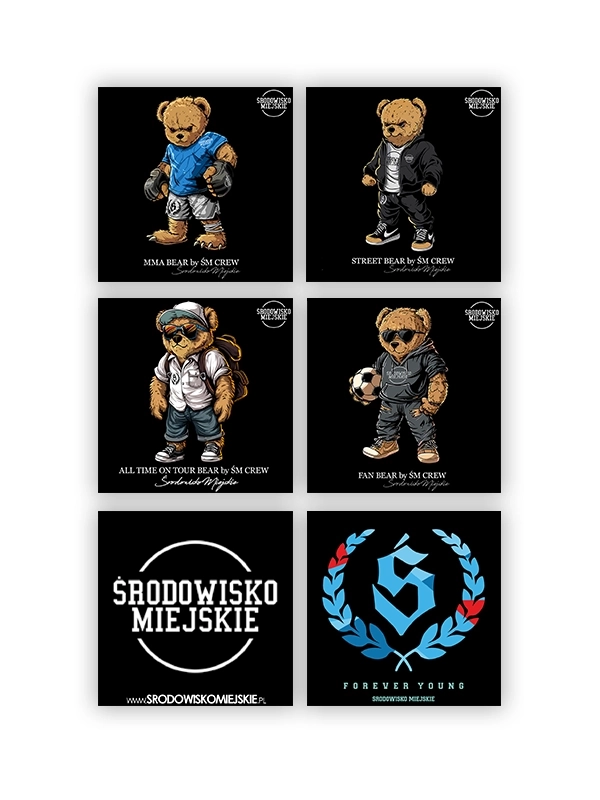 Sticker pack - Black for 15,00 PLN