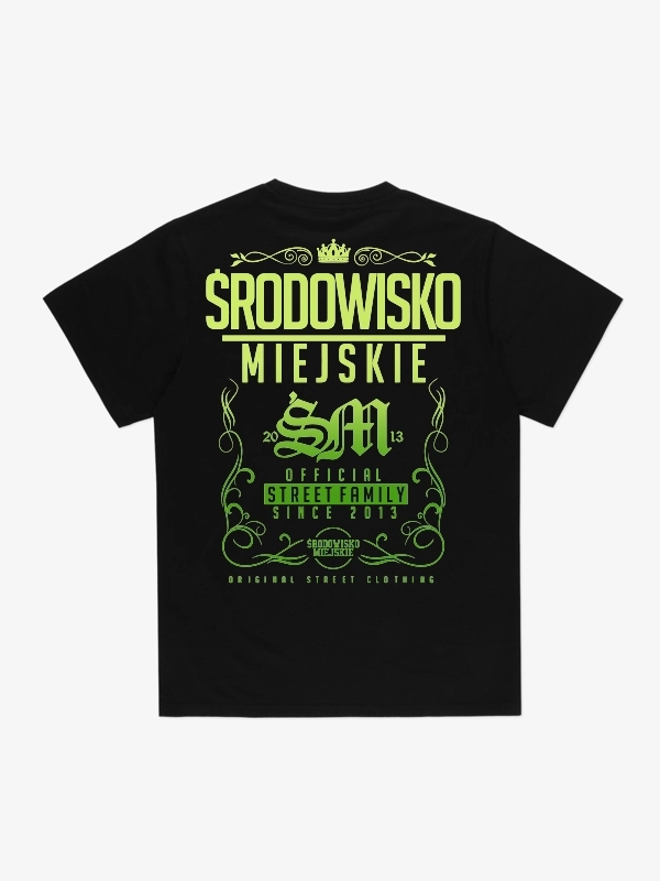 Koszulka "Theme 2.0" - czarna / seledynowa za 129,00 zł