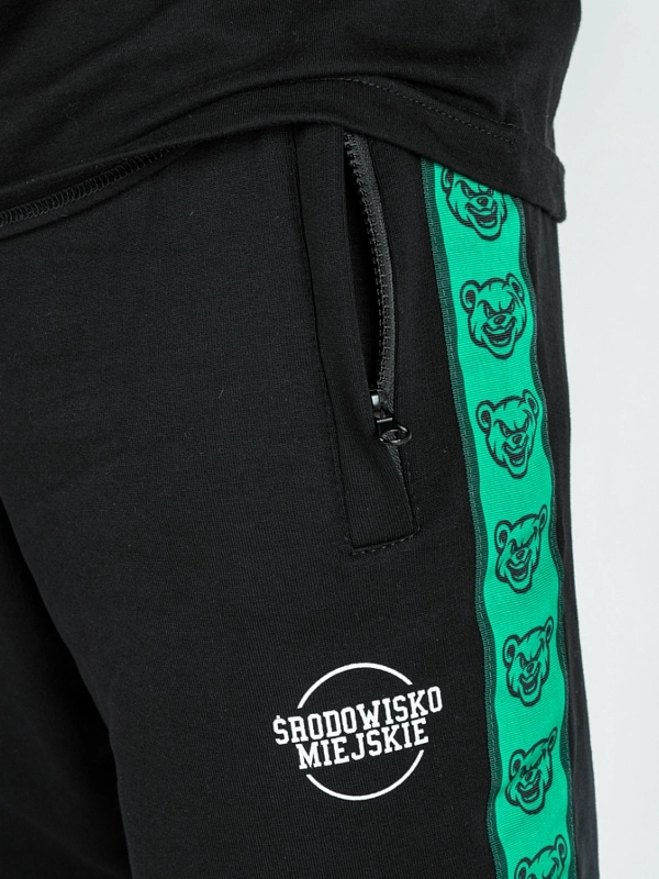 Shorts "Classic Lampas" - Black / Mint for 169,00 PLN