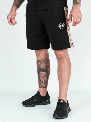 Shorts "Classic Lampas" - Black / Beige for 169,00 PLN