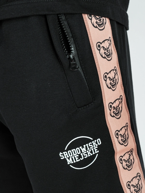 Shorts "Classic Lampas" - Black / Beige for 169,00 PLN