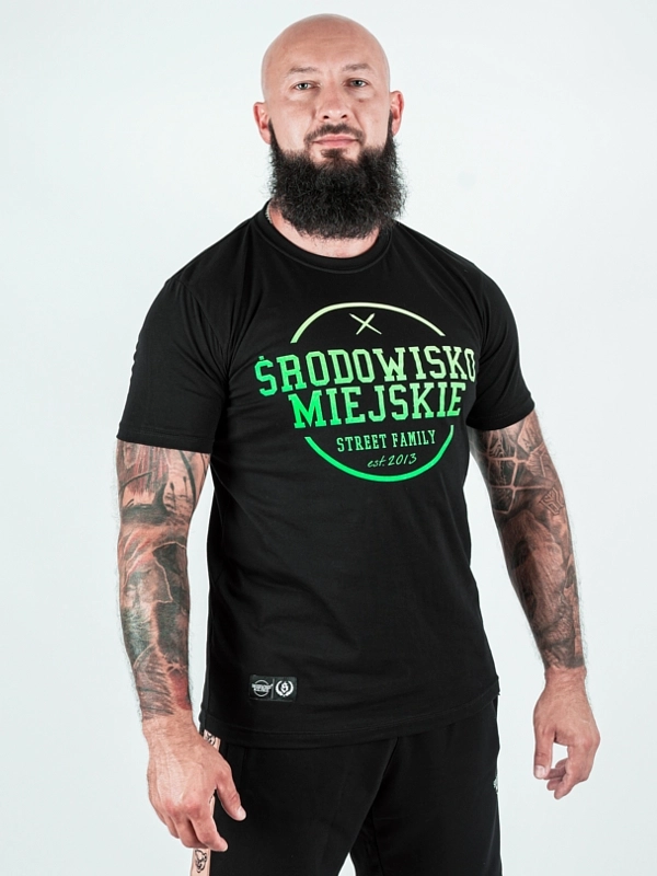 T-shirt "Theme 2.0" - black / celadon for 129,00 PLN