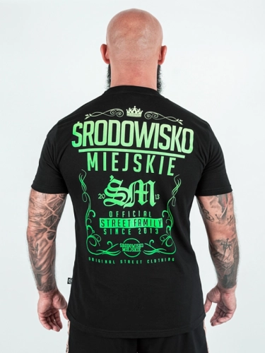 Koszulka "Theme 2.0" - czarna / seledynowa za 129,00 zł