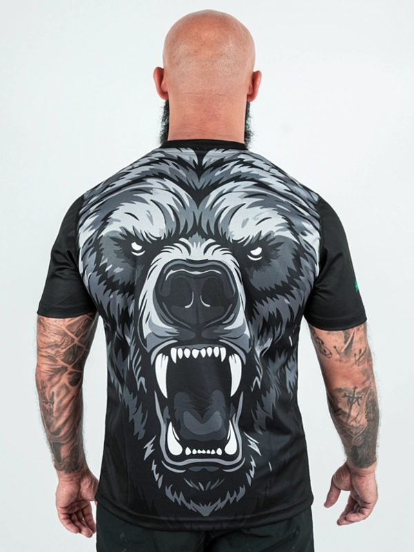 T-shirt Sport Mesh "Angry Grizzly" - black for 139,00 PLN