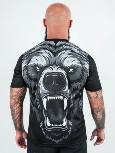 T-shirt Sport Mesh "Angry Grizzly" - black for 139,00 PLN 2