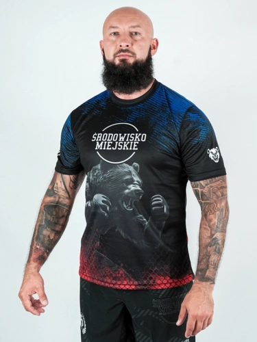 Koszulka Sportowa Mesh "Grizzly Bear" - czarna za 139,00 zł