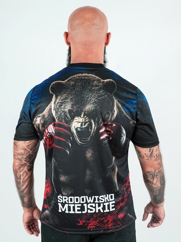 Koszulka Sportowa Mesh "Grizzly Bear" - czarna za 139,00 zł