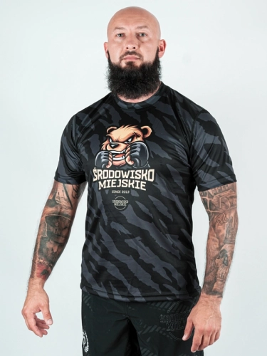 Koszulka Sportowa Mesh "Wild Bear" - czarna za 139,00 zł