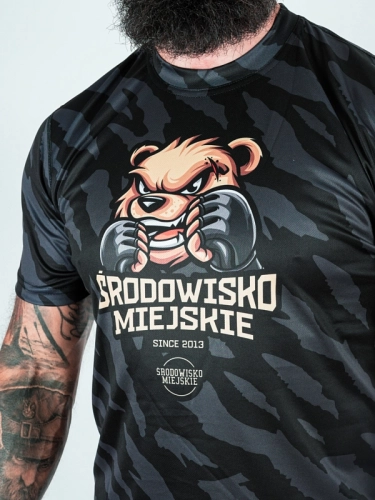 T-shirt Sport Mesh "Wild Bear" - black for 139,00 PLN