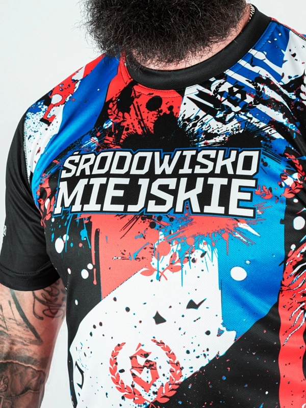 Mesh Sports T-shirt "Mordka Spray" - Black for 139.00 PLN