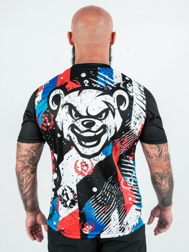 Mesh Sports T-shirt "Mordka Spray" - Black for 139.00 PLN 2