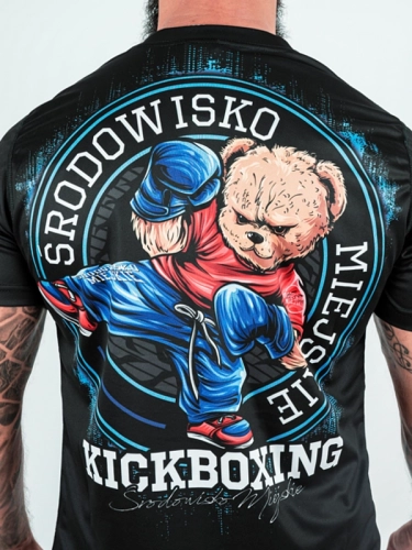 Koszulka Sportowa Mesh "Kickboxing Bear" - Czarna za 139,00 zł