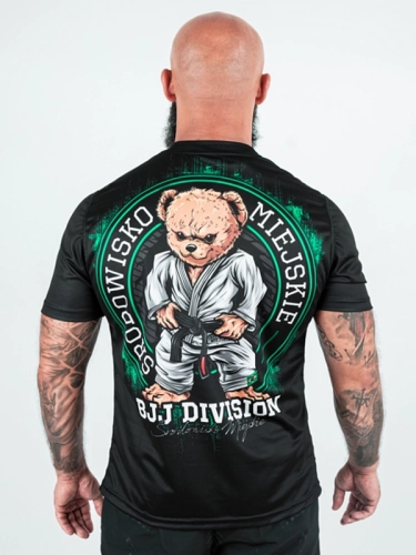 Koszulka Sportowa Mesh "BJJ Bear" - Czarna za 139,00 zł