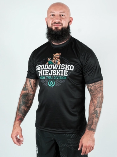 Mesh Sports T-shirt "Muay Thai Bear" - Black for 139.00 PLN 2