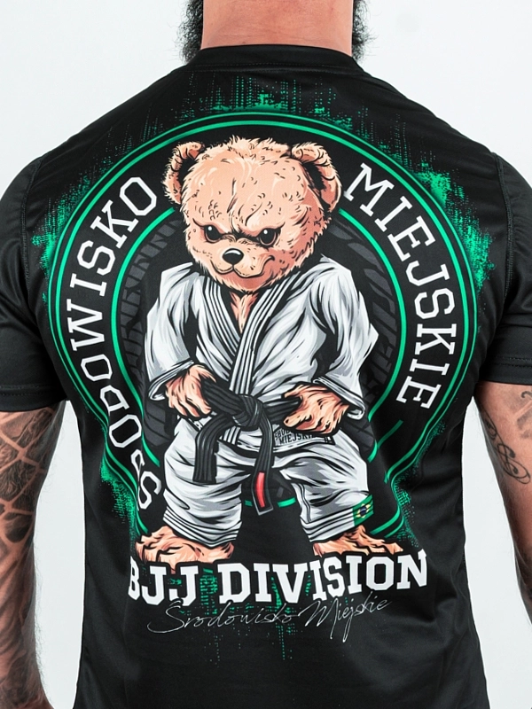 Koszulka Sportowa Mesh "BJJ Bear" - Czarna za 139,00 zł