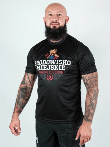 Koszulka Sportowa Mesh "Boxing Bear" - Czarna za 139,00 zł 2