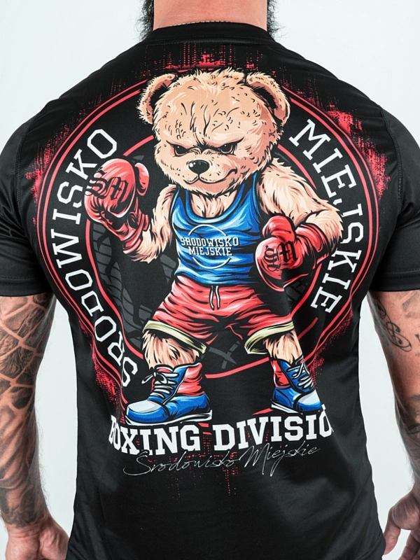 Mesh Sports T-shirt "Boxing Bear" - Black for 139.00 PLN