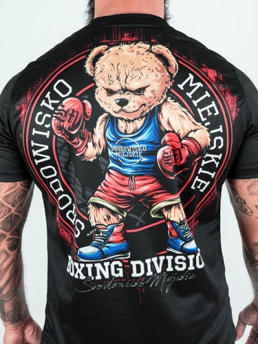 Mesh Sports T-shirt "Boxing Bear" - Black for 139.00 PLN
