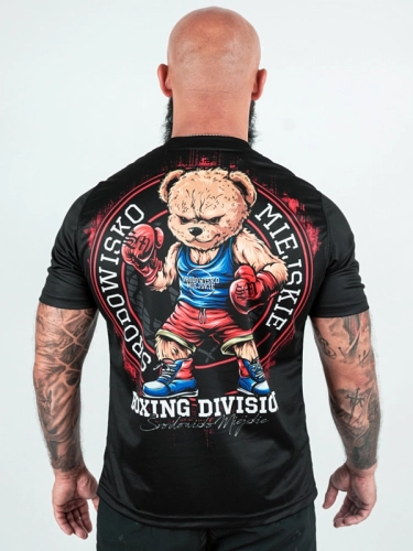 Mesh Sports T-shirt "Boxing Bear" - Black for 139.00 PLN