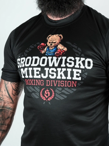 Mesh Sports T-shirt "Boxing Bear" - Black for 139.00 PLN