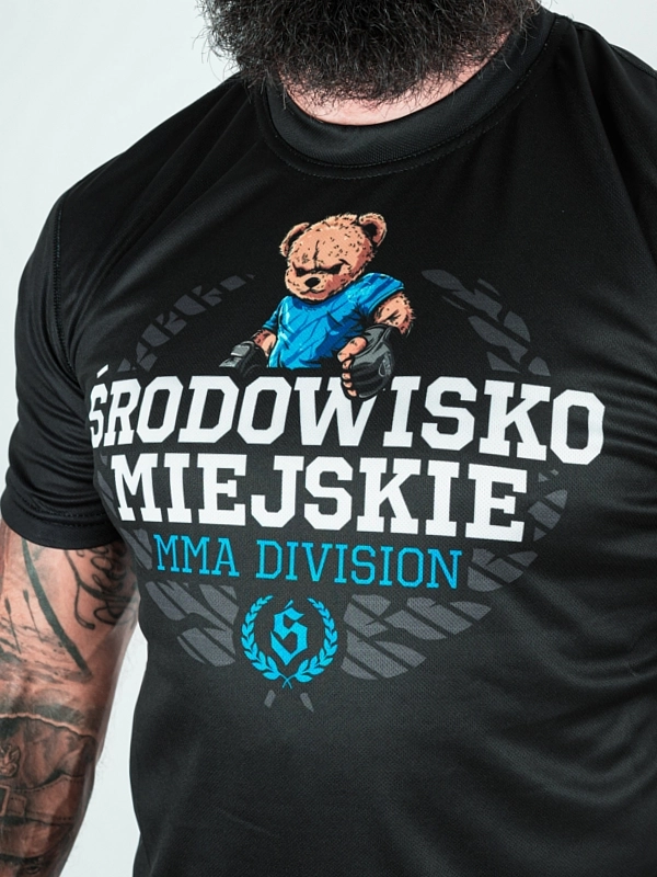 Koszulka Sportowa Mesh "MMA Bear" - Czarna za 139,00 zł