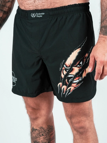 Sports shorts "Slash Bear" - black for 199,00 PLN