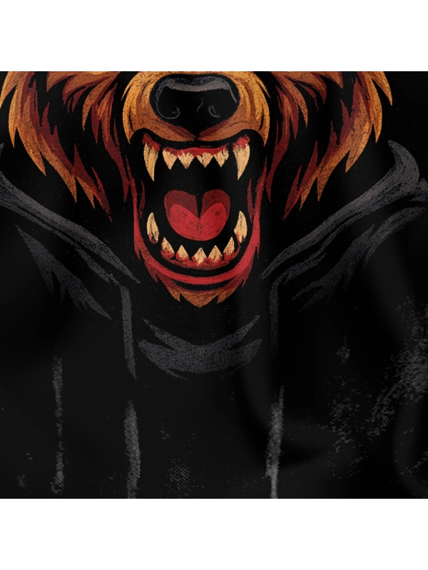Neck gaiter - "Fury Bear" - Black for 49.00 PLN