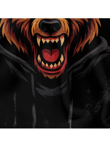 Neck gaiter - "Fury Bear" - Black for 49.00 PLN