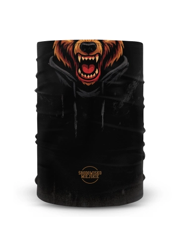 Neck gaiter - "Fury Bear" - Black for 49.00 PLN